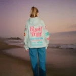 Dandy "Road Trip!" Oversized Lux Hoodie in Dark Heather