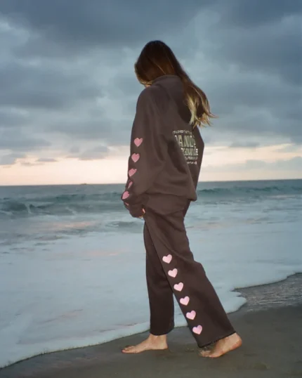 Dandy "Heart on My Sleeve" Sweatpants in Charcoal Gray