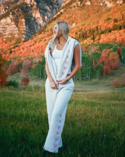 Dandy "Heart on My Sleeve" Sweatpants in Heather Gray
